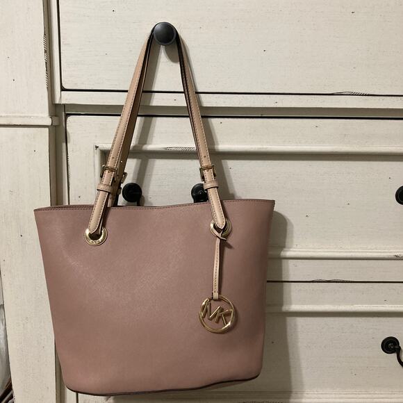 MICHAEL KORS JET SET FAWN TAN SHOULDER BAG NWT / ASIS - Picture 1 of 12